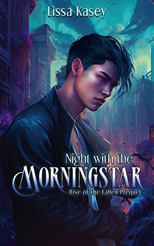 Portada del libro Night with the Morningstar: A Why Choose MMM+ Dystopian Romance Prequel (Rise of the Fallen) (English Edition)