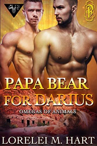 Portada del libro Papa Bear for Darius: A MM Mpreg Shifter Romance (Omegas of Animals Book 1) (English Edition)